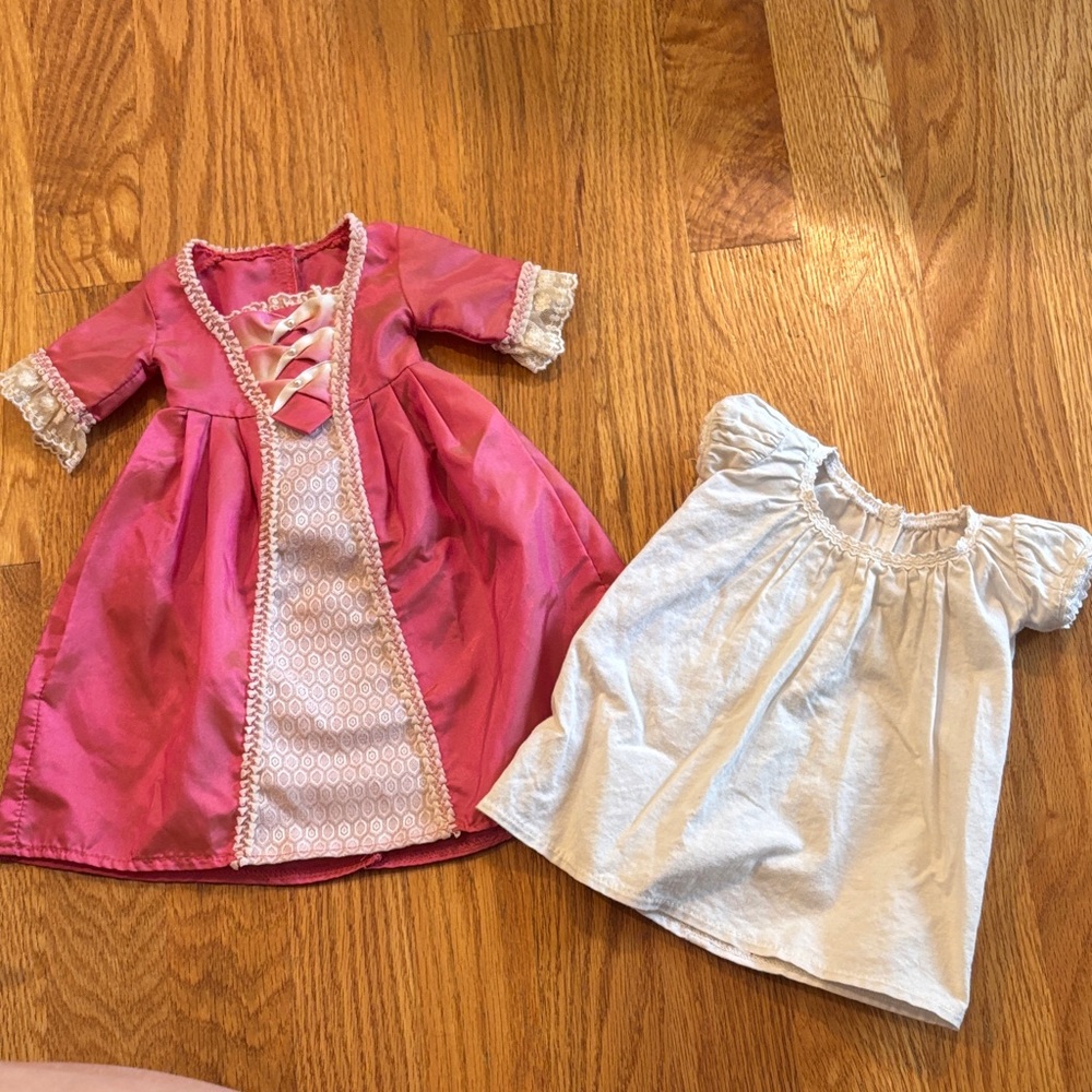 American Girl Elizabeth Christmas dress, undergarment very good used condition